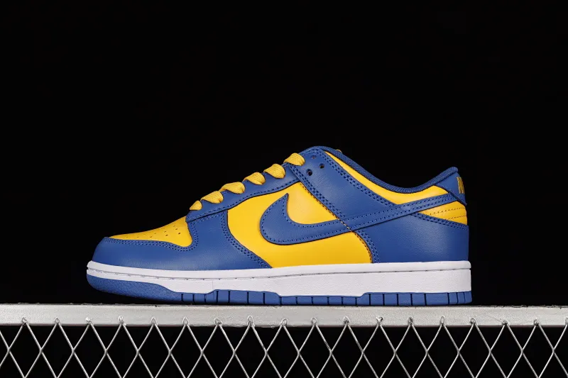 All categories Nk SB Dunk series Nk SB Dunk Low low-top sneakers F version Nk Dunk SB Low blue and yellow color matching SB smashed backboard fashion casual sneakers DD1391-402